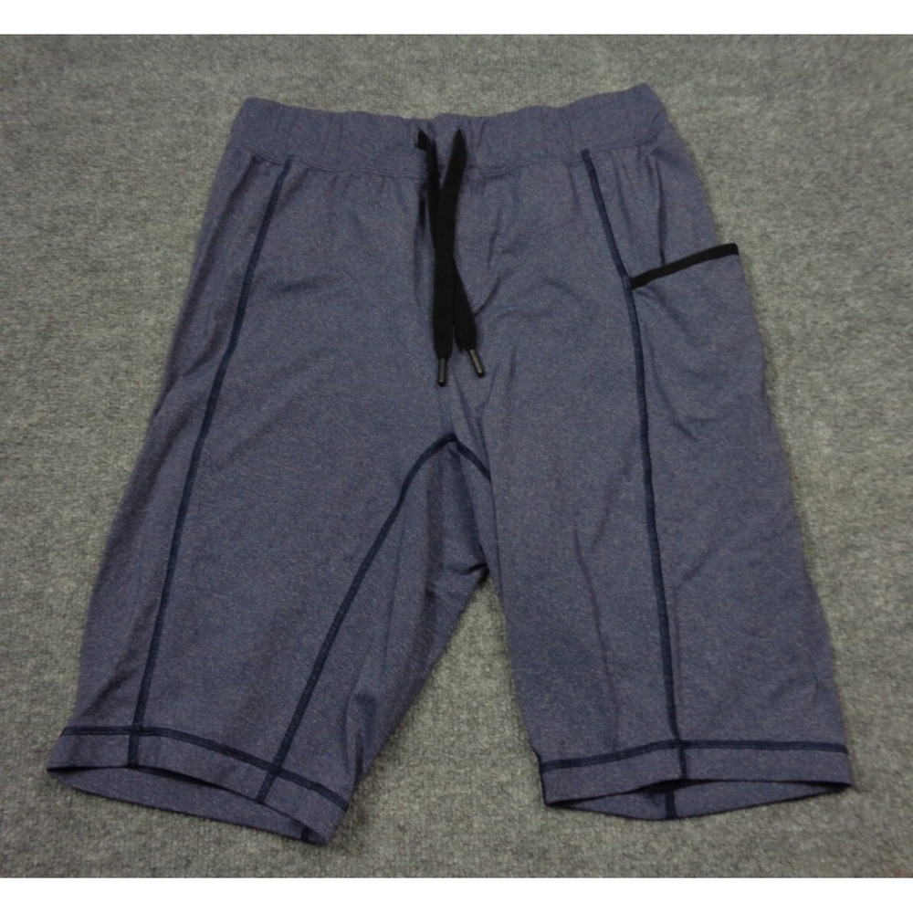 Lululemon Shorts Men S Heathered Blue For the People Exposed Seam Cargo Pocket
